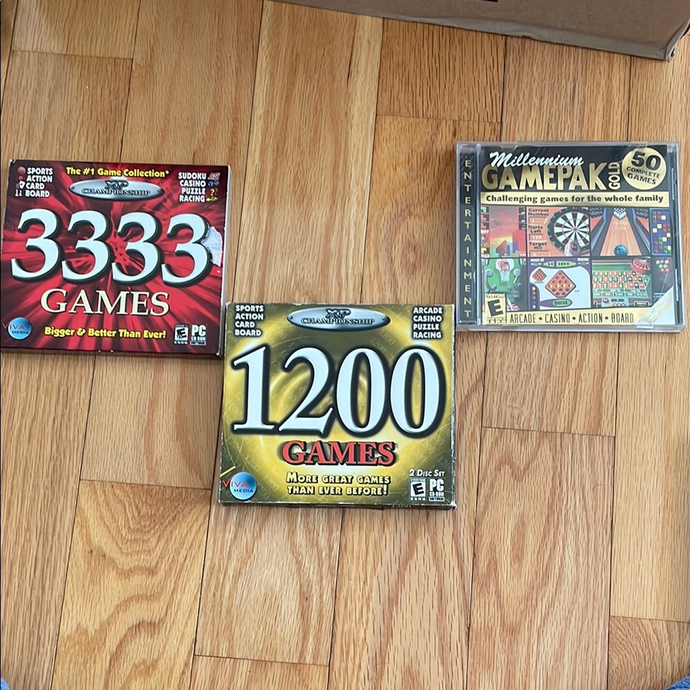 Vintage P.C. computer cd game Collection -